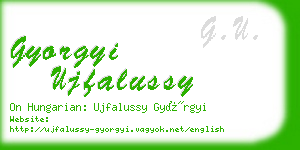 gyorgyi ujfalussy business card